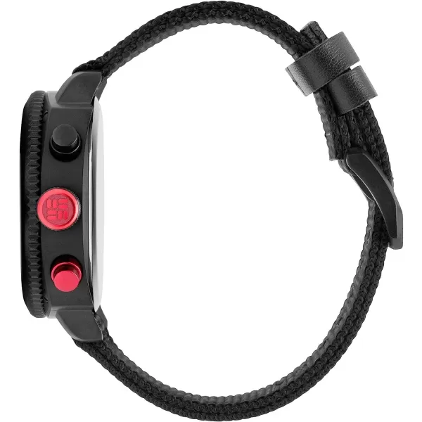 imageColumbia Timing Ridge Runner Stainless Steel Quartz Dual Movement Nylon StrapBlack
