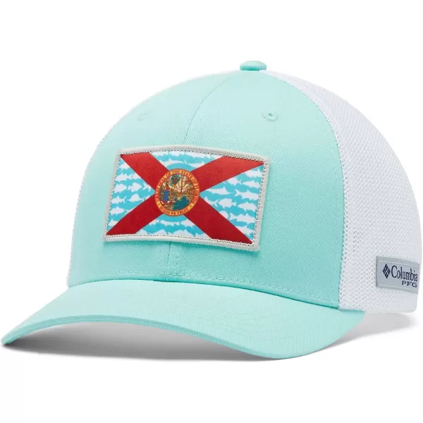 imageColumbia Tree Flag Mesh Ball CapHighGulf StreamWhiteFl Fish Flag