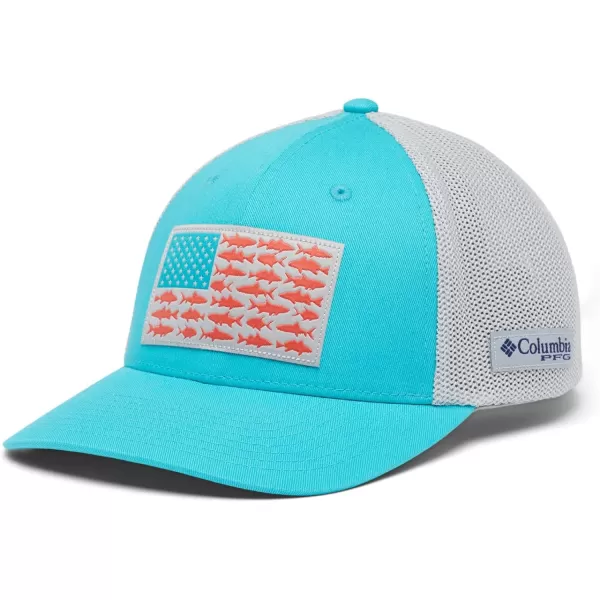 imageColumbia Tree Flag Mesh Ball CapHighOcean TealInshore Slam Flag