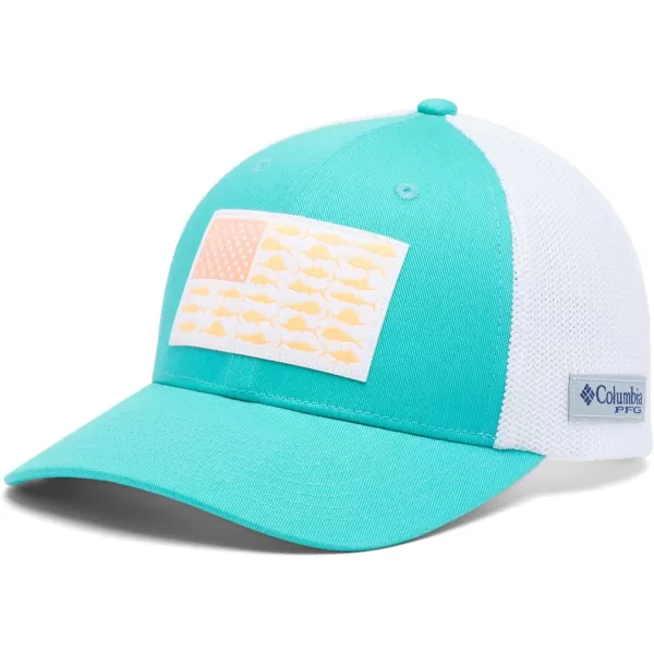imageColumbia Tree Flag Mesh Ball CapHighTurquoise Offshore Slam Flag