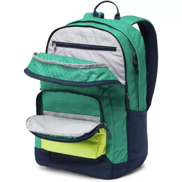 imageColumbia Unisex Zigzag 30L Backpack Black One SizeEmerald GreenBright Chartreuse One Size