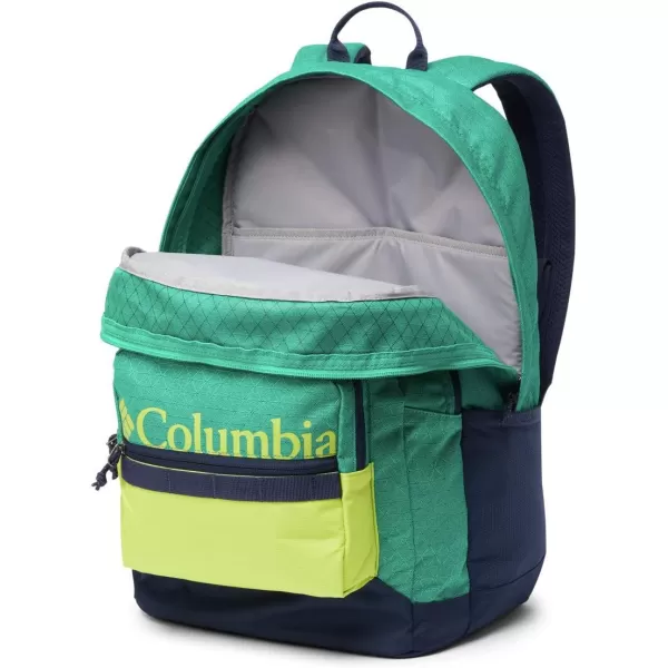 imageColumbia Unisex Zigzag 30L Backpack Black One SizeEmerald GreenBright Chartreuse One Size