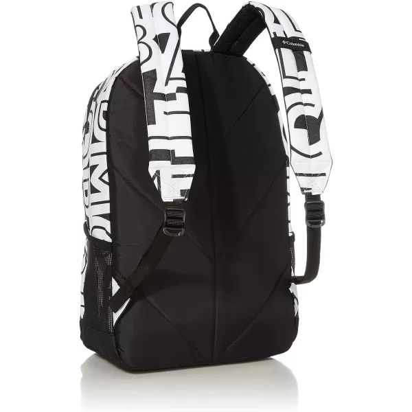 imageColumbia Unisex Zigzag 30L Backpack Black One SizeWhite TypoBlack One Size
