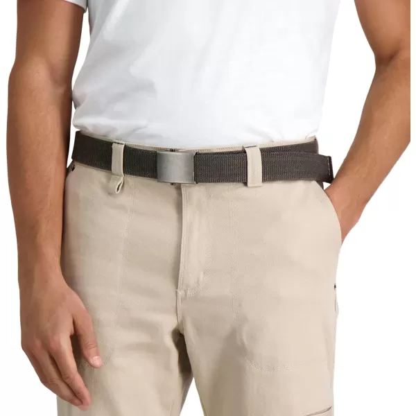 imageColumbia UnisexAdult Military Web BeltAdjustable One Size Cotton Strap and Metal Plaque Buckle1 Charcoal
