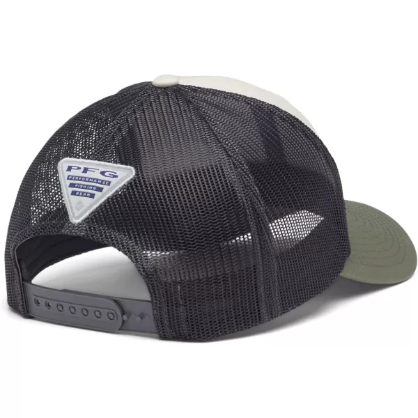 imageColumbia UnisexAdult Pfg Fish Flag Mesh Snap BackStone  City Grey  Cypress