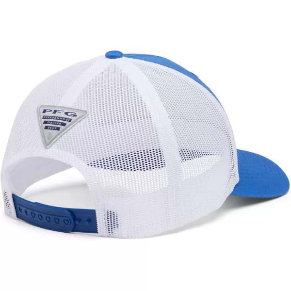 imageColumbia UnisexAdult Pfg Fish Flag Mesh Snap BackVivid BlueTexas Flag