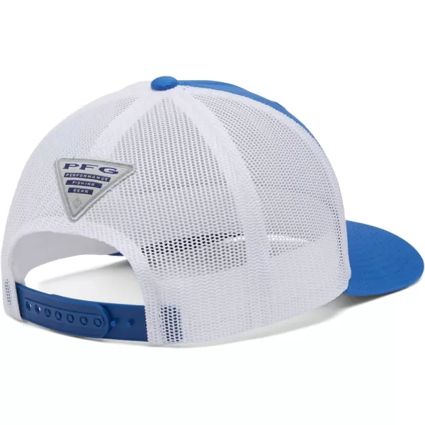 imageColumbia UnisexAdult Pfg Fish Flag Mesh Snap BackVivid BlueTexas Flag