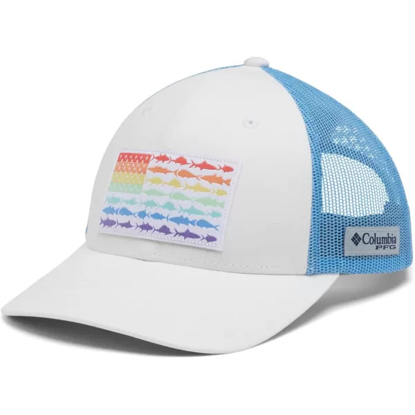 imageColumbia UnisexAdult Pfg Fish Flag Mesh Snap BackWhiteSail