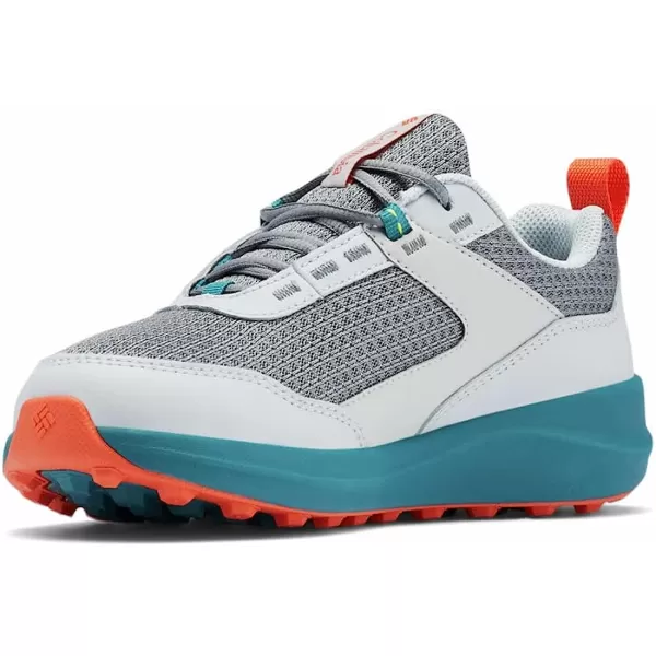imageColumbia UnisexChild Hatana Waterproof Hiking ShoeCirrus GreyRed Quartz