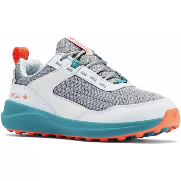imageColumbia UnisexChild Hatana Waterproof Hiking ShoeCirrus GreyRed Quartz