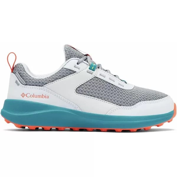 imageColumbia UnisexChild Hatana Waterproof Hiking ShoeCirrus GreyRed Quartz