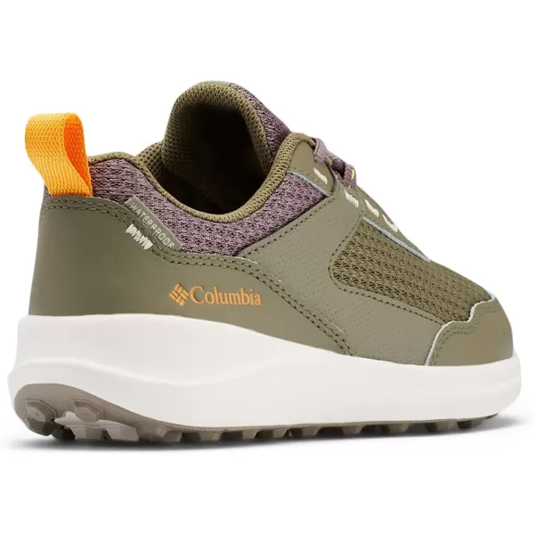 imageColumbia UnisexChild Hatana Waterproof Hiking ShoeStone GreenMango