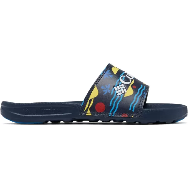imageColumbia UnisexChild Hood River Slide Sport SandalCollegiate NavyWhite