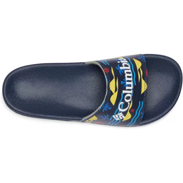 imageColumbia UnisexChild Hood River Slide Sport SandalCollegiate NavyWhite