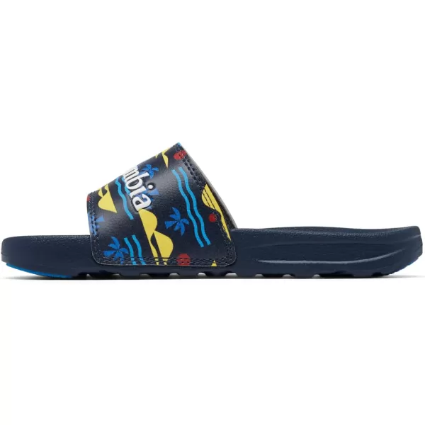 imageColumbia UnisexChild Hood River Slide Sport SandalCollegiate NavyWhite