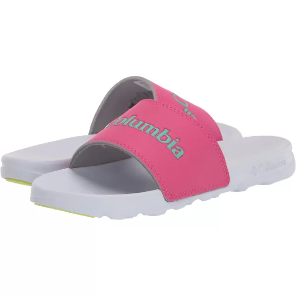 imageColumbia UnisexChild Hood River Slide Sport SandalHaute PinkElectric Turquoise