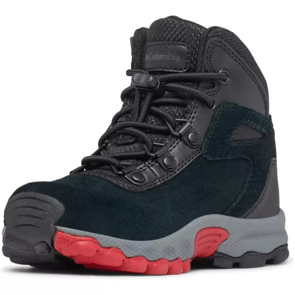 imageColumbia UnisexChild Newton Ridge Amped Hiking ShoeBlack  Mountain Red