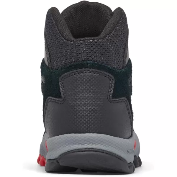 imageColumbia UnisexChild Newton Ridge Amped Hiking ShoeBlack  Mountain Red