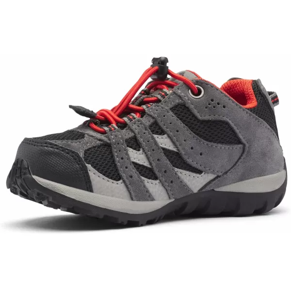 imageColumbia UnisexChild Redmond Waterproof Hiking ShoeBlack  Flame