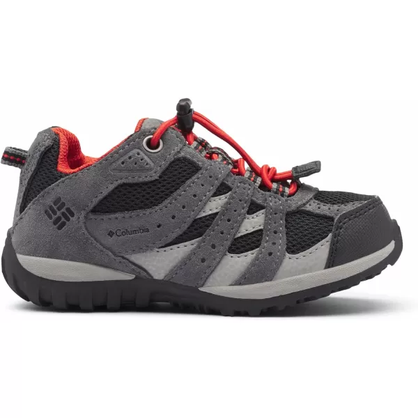 imageColumbia UnisexChild Redmond Waterproof Hiking ShoeBlack  Flame
