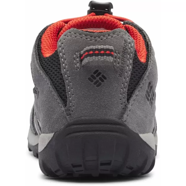 imageColumbia UnisexChild Redmond Waterproof Hiking ShoeBlack  Flame