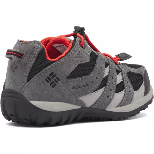 imageColumbia UnisexChild Redmond Waterproof Hiking ShoeBlack  Flame