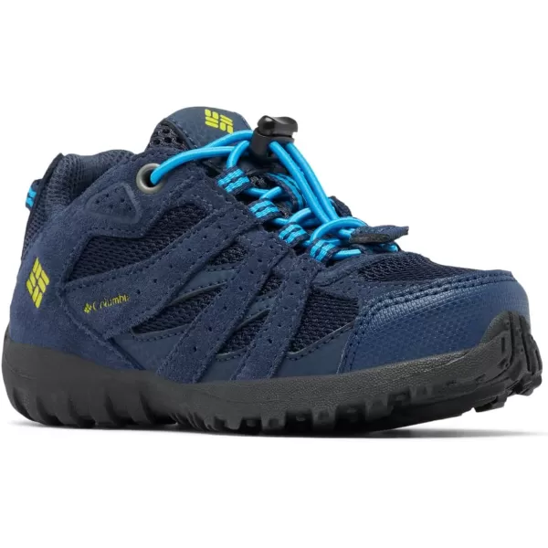 imageColumbia UnisexChild Redmond Waterproof Hiking ShoeCollegiate Navy  Laser Lemon