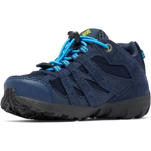 imageColumbia UnisexChild Redmond Waterproof Hiking ShoeCollegiate Navy  Laser Lemon