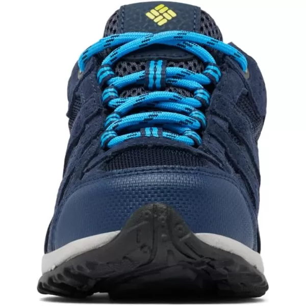 imageColumbia UnisexChild Redmond Waterproof Hiking ShoeCollegiate Navy  Laser Lemon