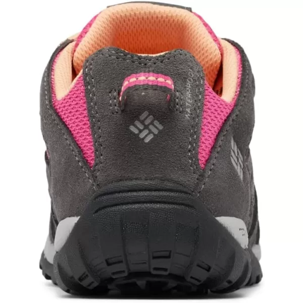 imageColumbia UnisexChild Redmond Waterproof Hiking ShoeDark Grey  Pink Ice