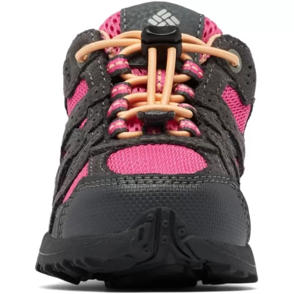 imageColumbia UnisexChild Redmond Waterproof Hiking ShoeDark Grey  Pink Ice