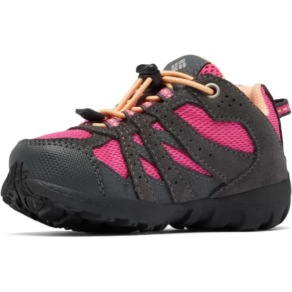 imageColumbia UnisexChild Redmond Waterproof Hiking ShoeDark Grey  Pink Ice