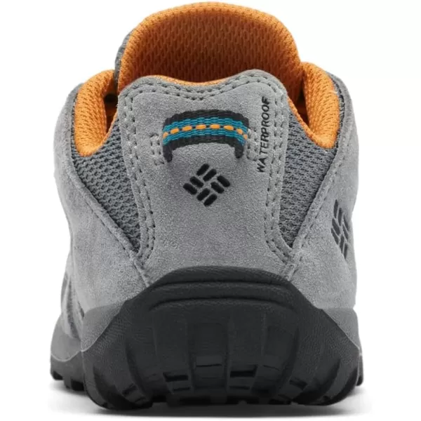 imageColumbia UnisexChild Redmond Waterproof Hiking ShoeTitanium Grey SteelGold Amber