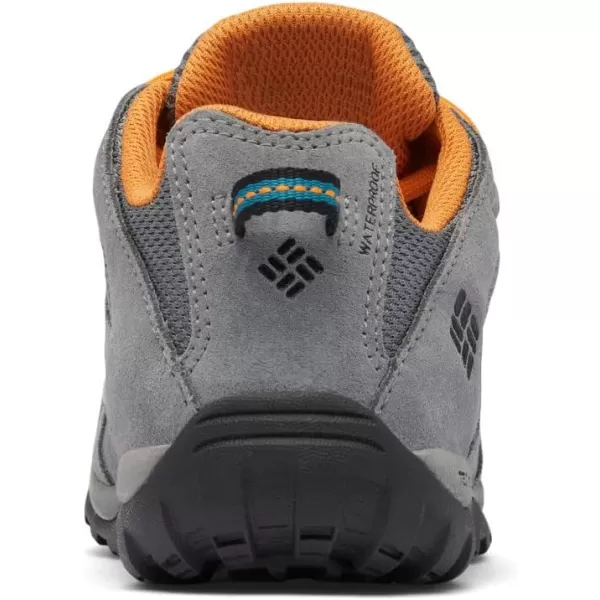 imageColumbia UnisexChild Redmond Waterproof Hiking ShoeTitanium Grey SteelGold Amber