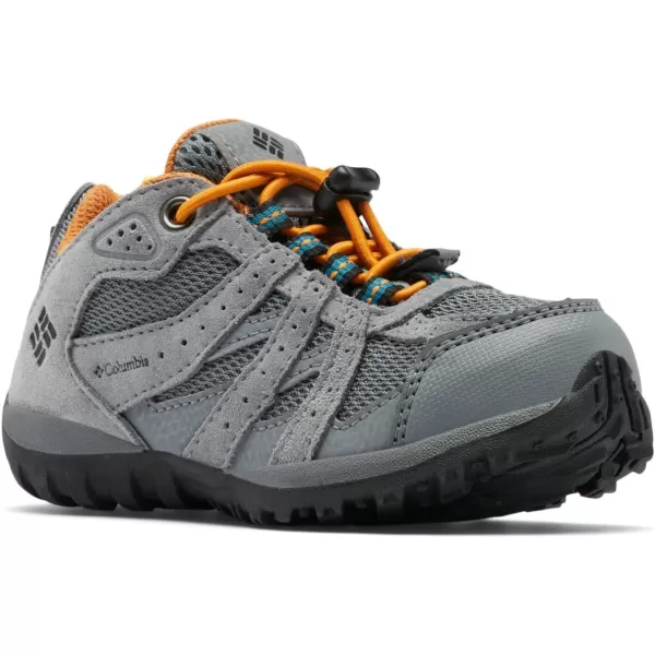 imageColumbia UnisexChild Redmond Waterproof Hiking ShoeTitanium Grey SteelGold Amber