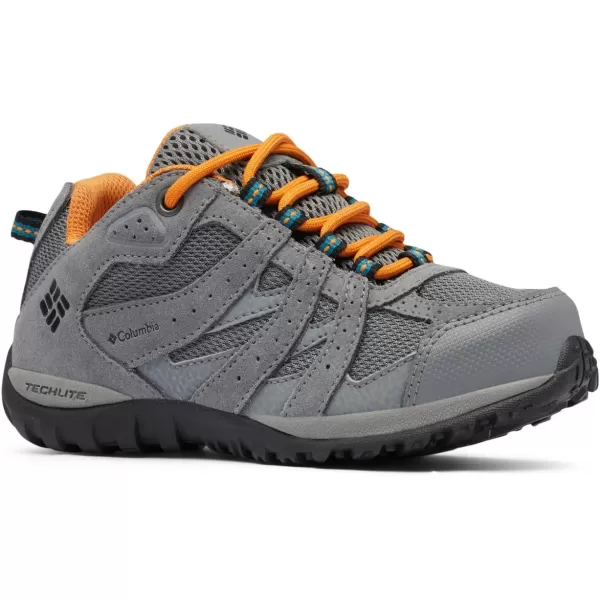 imageColumbia UnisexChild Redmond Waterproof Hiking ShoeTitanium Grey SteelGold Amber