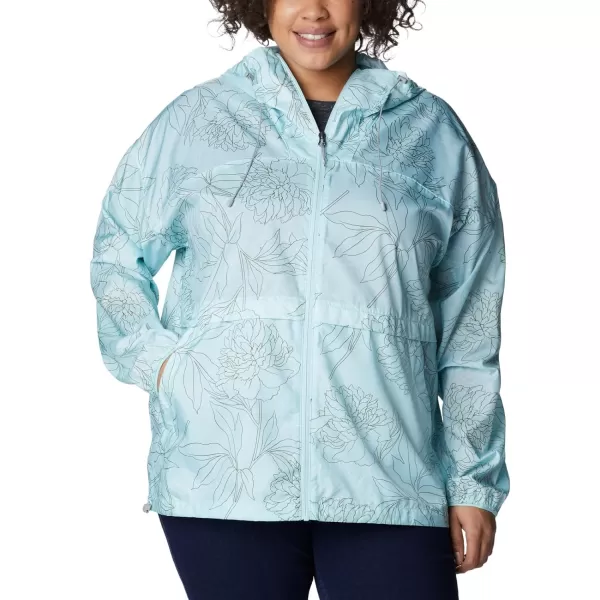 imageColumbia Womens Alpine Chill WindbreakerIcy Morn Leafy Lines