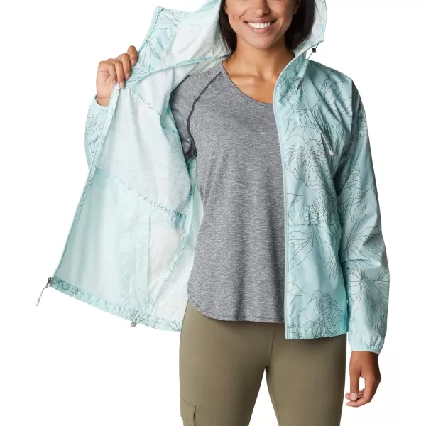 imageColumbia Womens Alpine Chill WindbreakerIcy Morn Leafy Lines