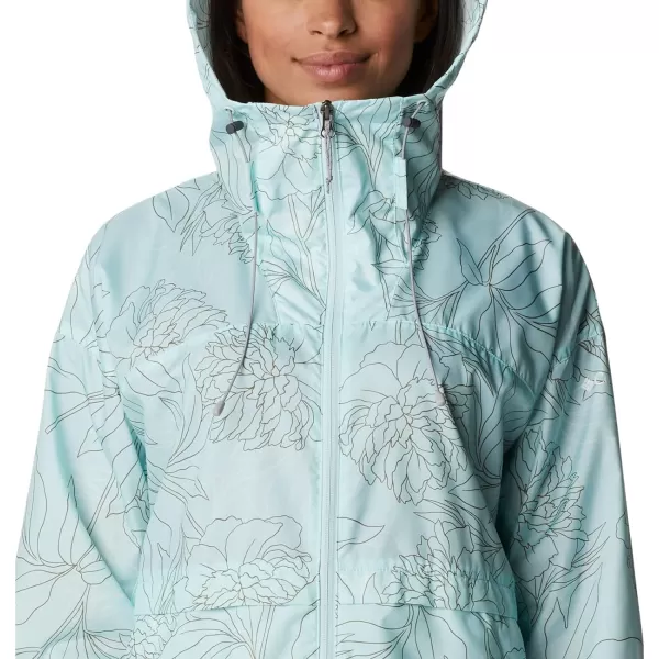 imageColumbia Womens Alpine Chill WindbreakerIcy Morn Leafy Lines