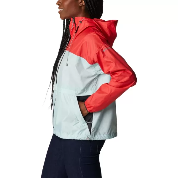 imageColumbia Womens Alpine Chill WindbreakerRed HibiscusIcy MornBlack