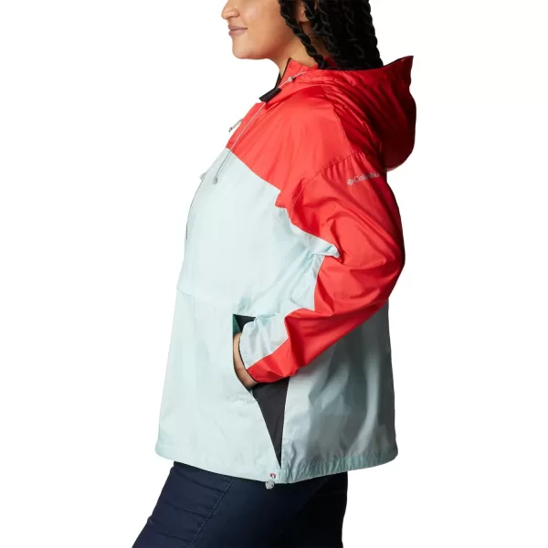 imageColumbia Womens Alpine Chill WindbreakerRed HibiscusIcy MornBlack