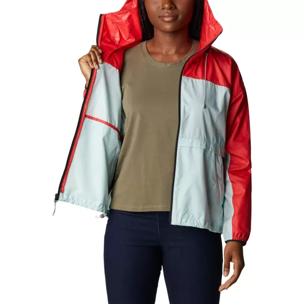 imageColumbia Womens Alpine Chill WindbreakerRed HibiscusIcy MornBlack