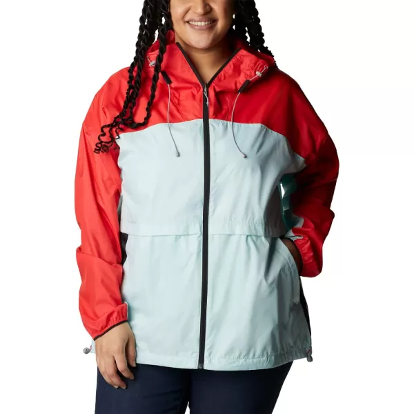 imageColumbia Womens Alpine Chill WindbreakerRed HibiscusIcy MornBlack