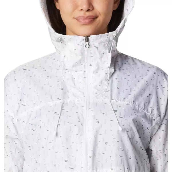 imageColumbia Womens Alpine Chill WindbreakerWhite Campdot Print