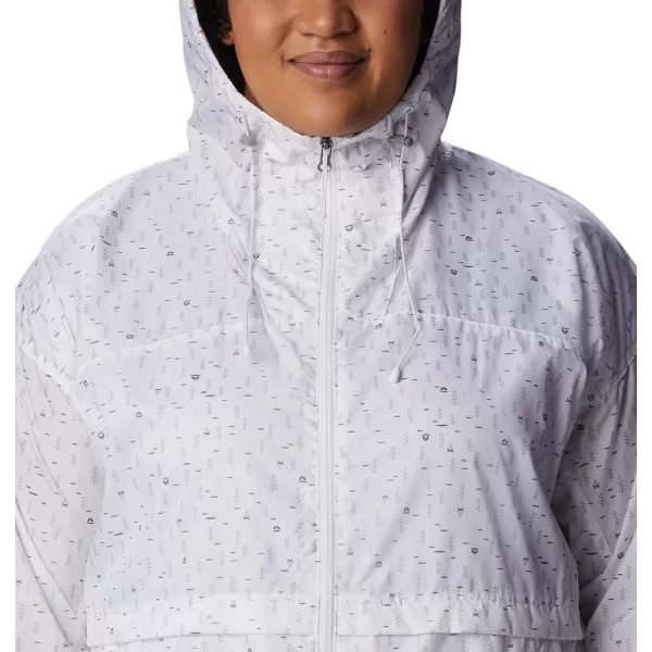 imageColumbia Womens Alpine Chill WindbreakerWhite Campdot Print