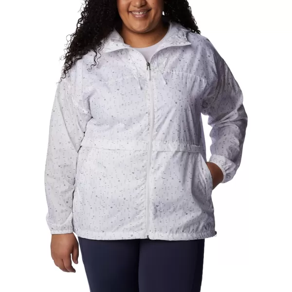 imageColumbia Womens Alpine Chill WindbreakerWhite Campdot Print