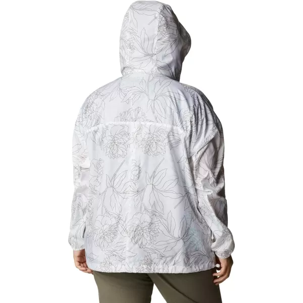 imageColumbia Womens Alpine Chill WindbreakerWhite Leafy Lines Print