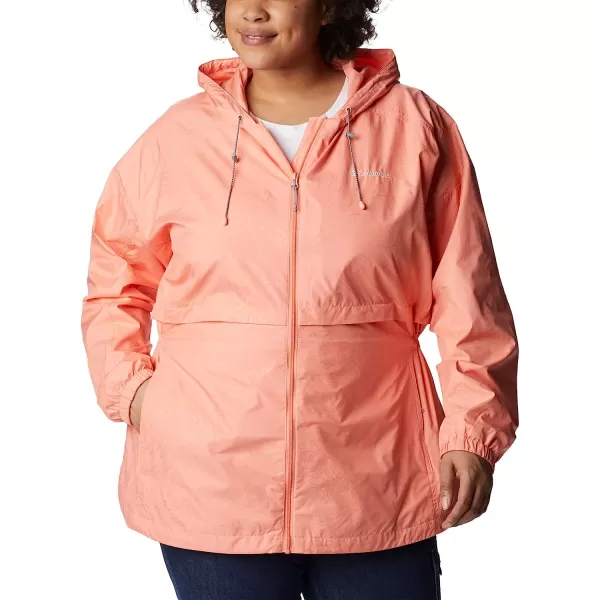 imageColumbia Womens Auroras Wake Iii JacketCoral Reef Leafy Lines Emboss