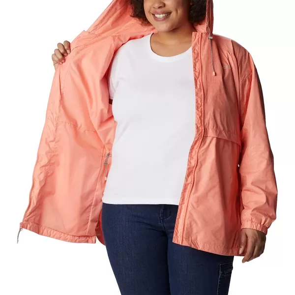 imageColumbia Womens Auroras Wake Iii JacketCoral Reef Leafy Lines Emboss