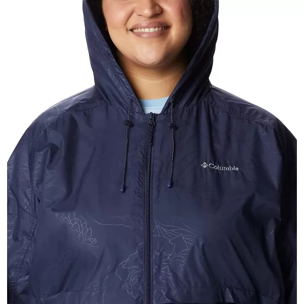 imageColumbia Womens Auroras Wake Iii JacketNocturnal Leafy Lines Emboss